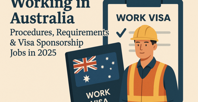 Working in Australia: Procedures, Requirements & Visa Sponsorship Jobs in 2025