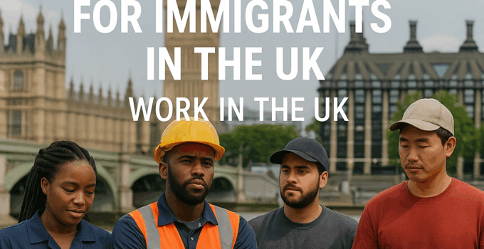 Unskilled Jobs for Immigrants in the UK – Work in the UK